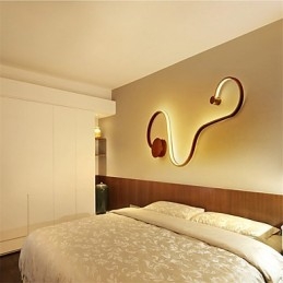 Moderne luci da parete creative in metallo soggiorno corridoio camera da letto camere d'albergo comodino decorazione illuminazione