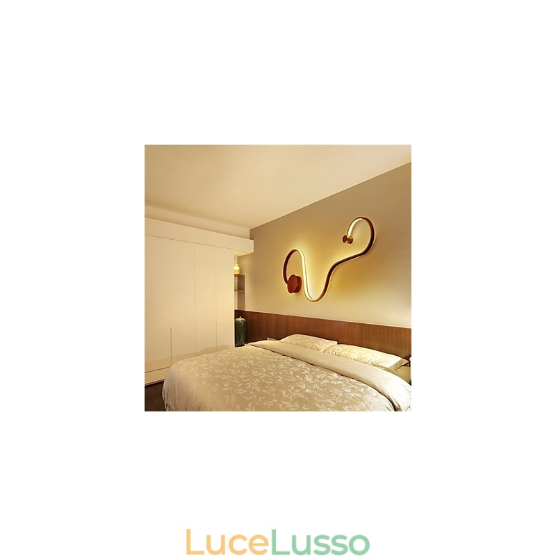 Moderne luci da parete creative in metallo soggiorno corridoio camera da letto camere d'albergo comodino decorazione illuminazione