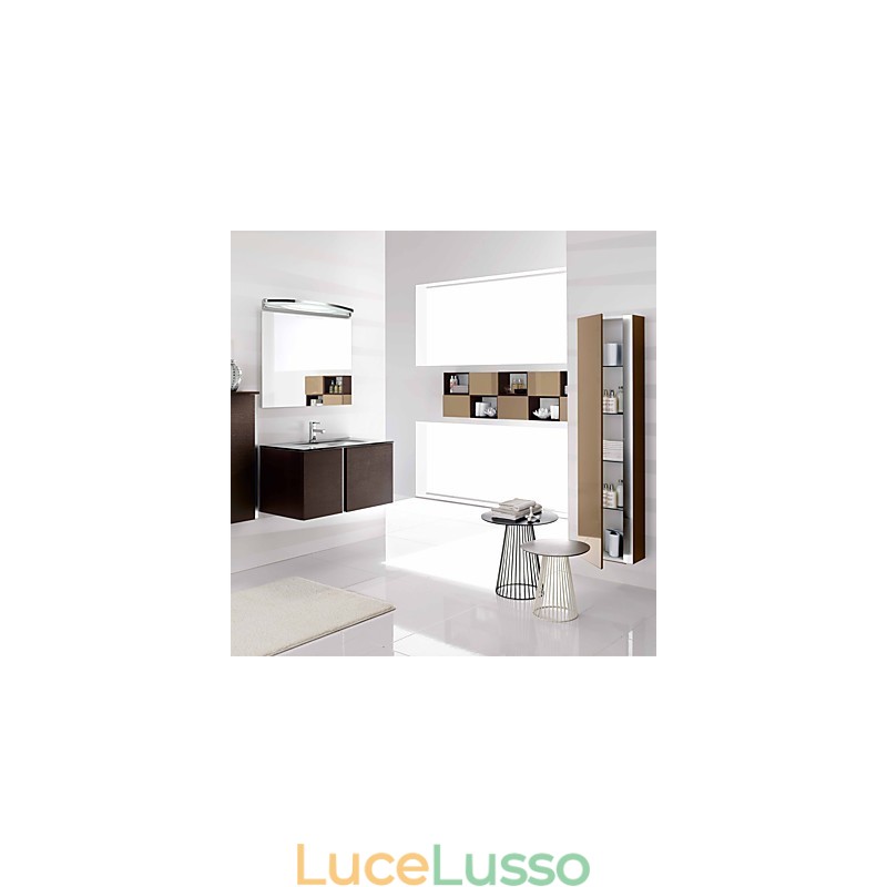 Moderna caratteristica cromata contemporanea per luce ambientale, illuminazione da parete per bagno