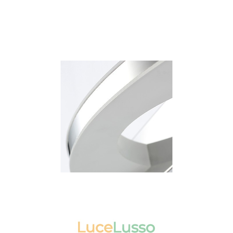Moderna caratteristica cromata contemporanea per luce ambientale, illuminazione da parete per bagno