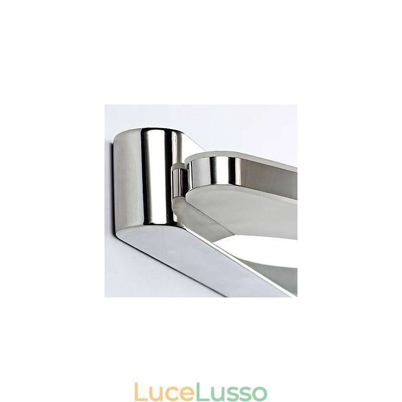 Moderna caratteristica cromata contemporanea per luce ambientale, illuminazione da parete per bagno