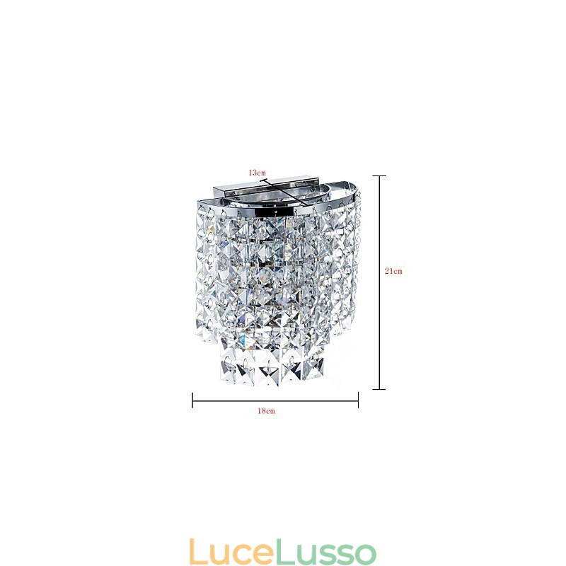 Moderna caratteristica contemporanea galvanizzata per applique da parete in cristallo downlight