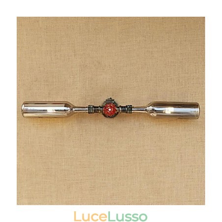 Lampada da parete retrò American Village Creative Industry Wind Designer Water Bottle Wall Light Grigio Lampada da parete retrò American Village Creative Industry Wind Designer Water Bottle Wall Light Grigio