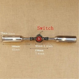 Lampada da parete retrò American Village Creative Industry Wind Designer Water Bottle Wall Light Grigio