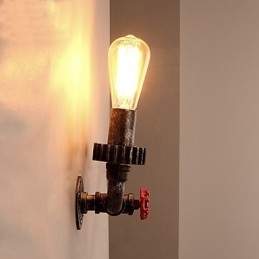 2 teste Vintage Industrial Metal Wall Lights Ristorante Caffetteria Bar Decorazione illuminazione