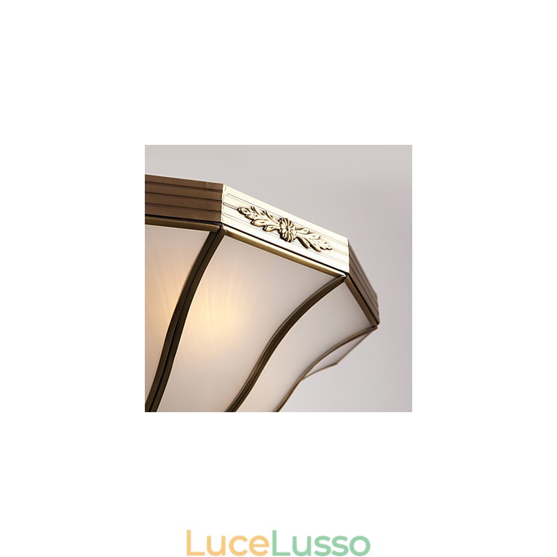 Lampada da soffitto moderna e contemporanea in rame con design decorativo