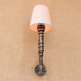 Applique da parete rustica in ottone anticato per luce ambientale, applique da parete