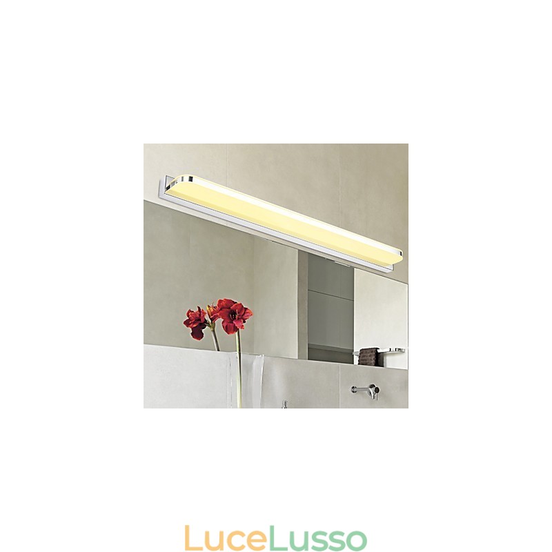 Illuminazione per bagno in stile mini, moderna e contemporanea, in metallo