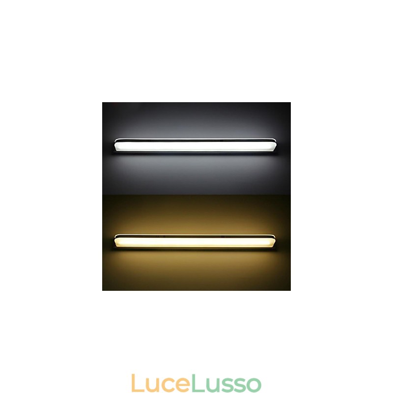 Illuminazione per bagno in stile mini, moderna e contemporanea, in metallo
