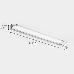 Illuminazione per bagno in stile mini, moderna e contemporanea, in metallo