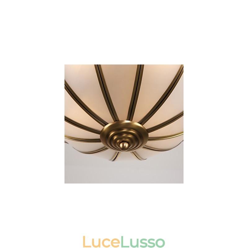Lampada da soffitto moderna e contemporanea in rame con design decorativo
