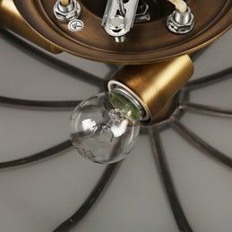 Lampada da soffitto moderna e contemporanea in rame con design decorativo