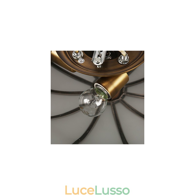 Lampada da soffitto moderna e contemporanea in rame con design decorativo