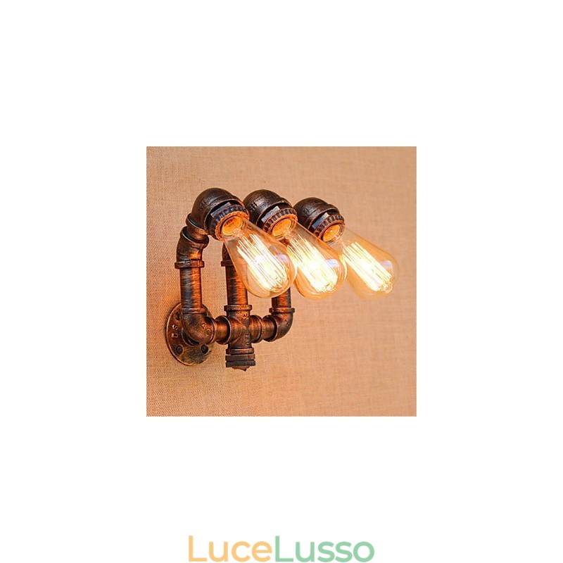 Pittura rustica in stile country per applique da parete con luce ambientale