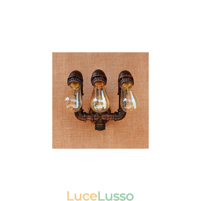 Pittura rustica in stile country per applique da parete con luce ambientale
