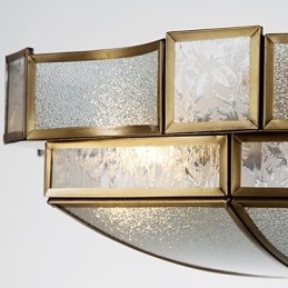 Lampada da soffitto moderna e contemporanea in rame con design decorativo