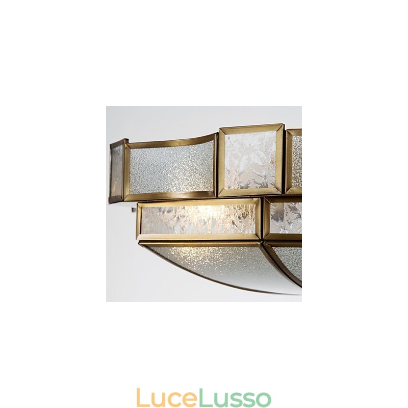 Lampada da soffitto moderna e contemporanea in rame con design decorativo