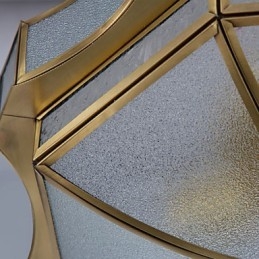 Lampada da soffitto moderna e contemporanea in rame con design decorativo