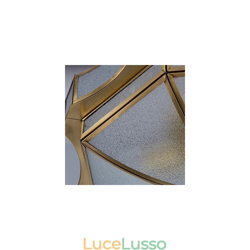 Lampada da soffitto moderna e contemporanea in rame con design decorativo
