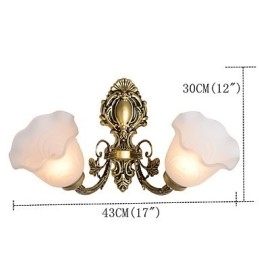 Caratteristica della pittura country per applique da parete in stile mini con luce verso l'alto