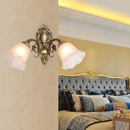 Caratteristica della pittura country per applique da parete in stile mini con luce verso l'alto