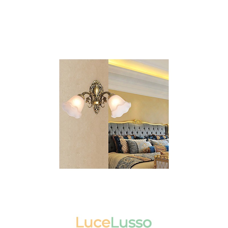 Caratteristica della pittura country per applique da parete in stile mini con luce verso l'alto