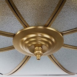 Lampada da soffitto moderna e contemporanea in rame con design decorativo