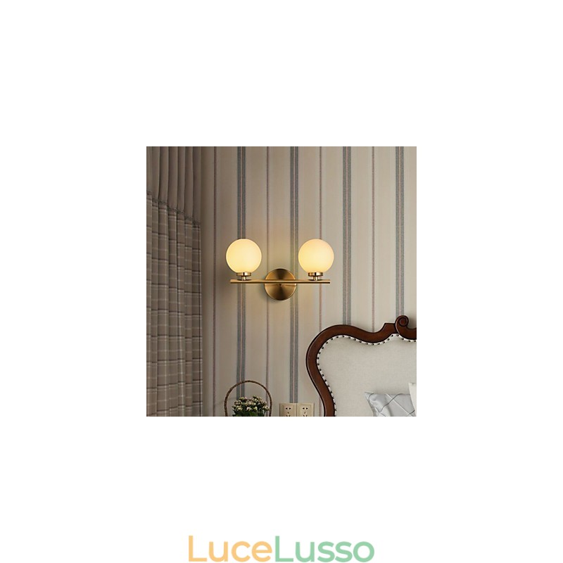 Lampada da parete moderna contemporanea in bronzo caratteristica per mini stile applique da parete uplight applique da parete