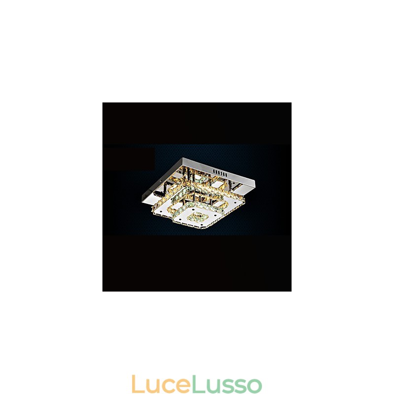 Lampade da soffitto in cristallo a filo, trasparenti o ambrate K9 per interni CE