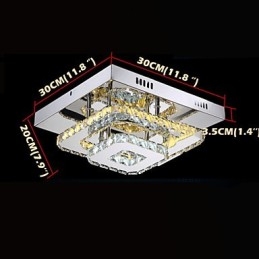 Lampade da soffitto in cristallo a filo, trasparenti o ambrate K9 per interni CE