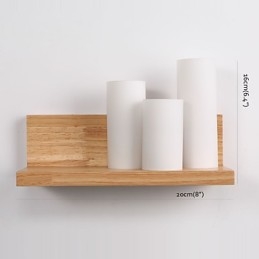 Applique in legno 3 luci Country