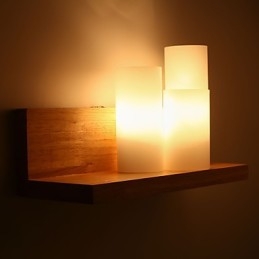 Applique in legno 3 luci Country