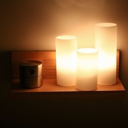 Applique in legno 3 luci Country