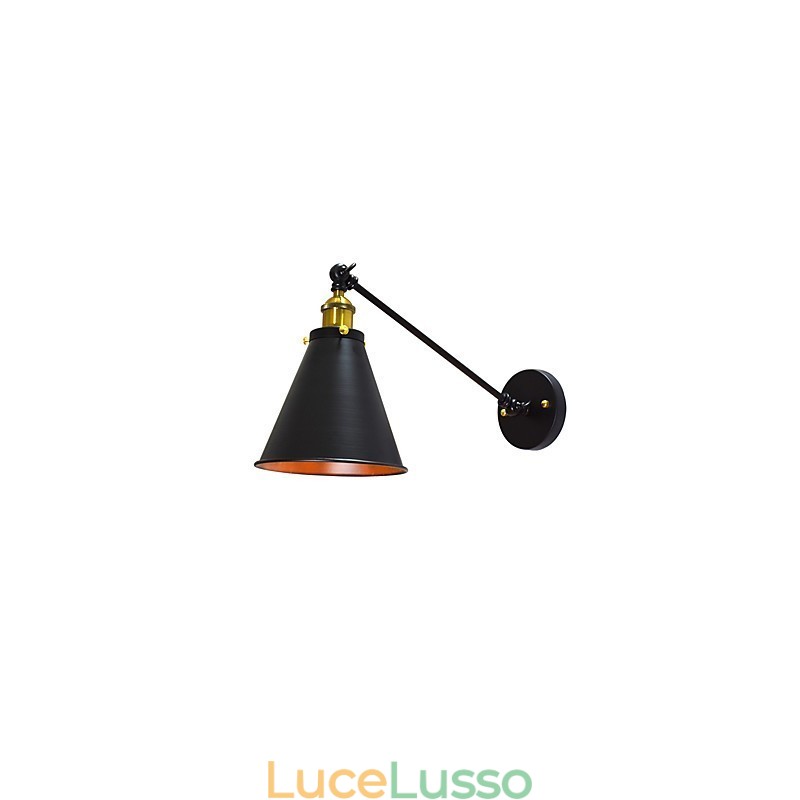 Lampada da parete singola in ferro Buzz Paint Lampada da parete con spada laser nera stupida