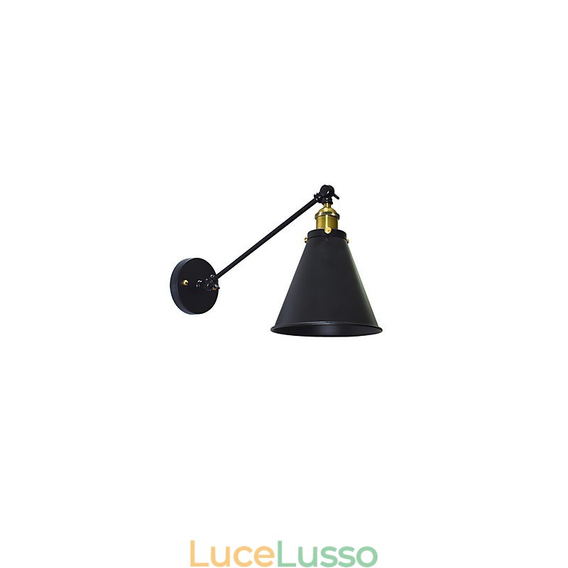 Lampada da parete singola in ferro Buzz Paint Lampada da parete con spada laser nera stupida