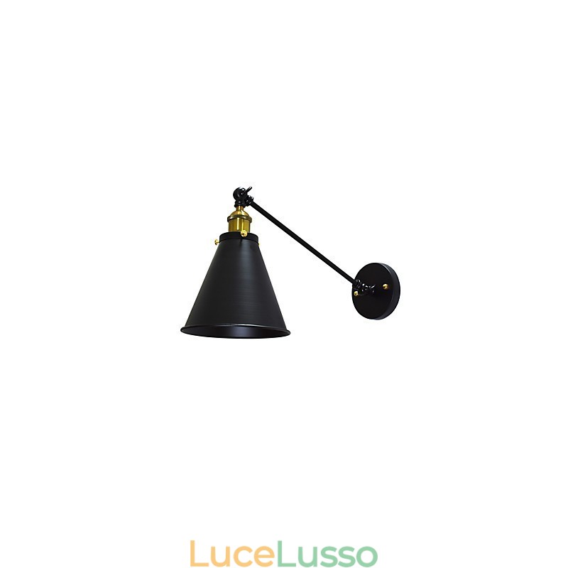 Lampada da parete singola in ferro Buzz Paint Lampada da parete con spada laser nera stupida