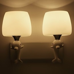 Moderna pittura contemporanea caratteristica per la protezione degli occhi luce ambientale applique da parete luce da parete