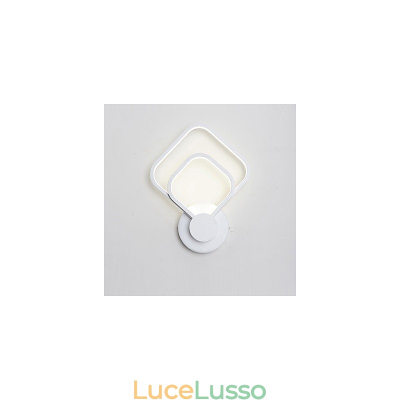 Funzione di pittura moderna contemporanea integrata per applique da parete con luce ambientale