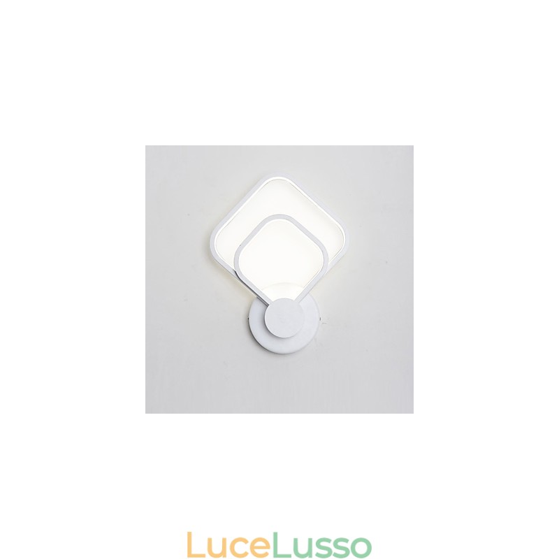 Funzione di pittura moderna contemporanea integrata per applique da parete con luce ambientale
