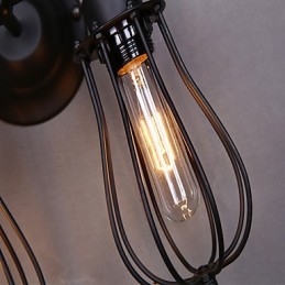 Tradizionale Classico Rustico Lodge Country Pittura Caratteristica per Braccio Oscillante Luce Ambientale Applique da Parete Luce da Parete