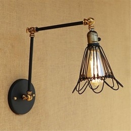 Dipinto rustico retrò in stile rustico per mini braccio oscillante con luce ambientale