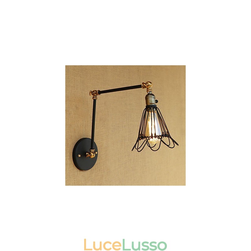 Dipinto rustico retrò in stile rustico per mini braccio oscillante con luce ambientale