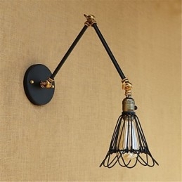 Dipinto rustico retrò in stile rustico per mini braccio oscillante con luce ambientale