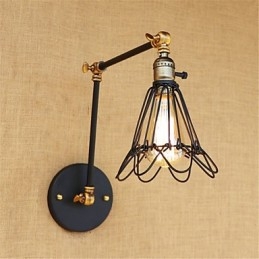 Dipinto rustico retrò in stile rustico per mini braccio oscillante con luce ambientale