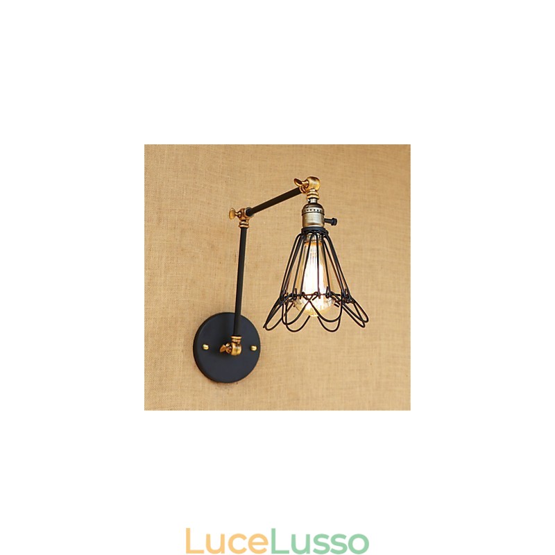 Dipinto rustico retrò in stile rustico per mini braccio oscillante con luce ambientale