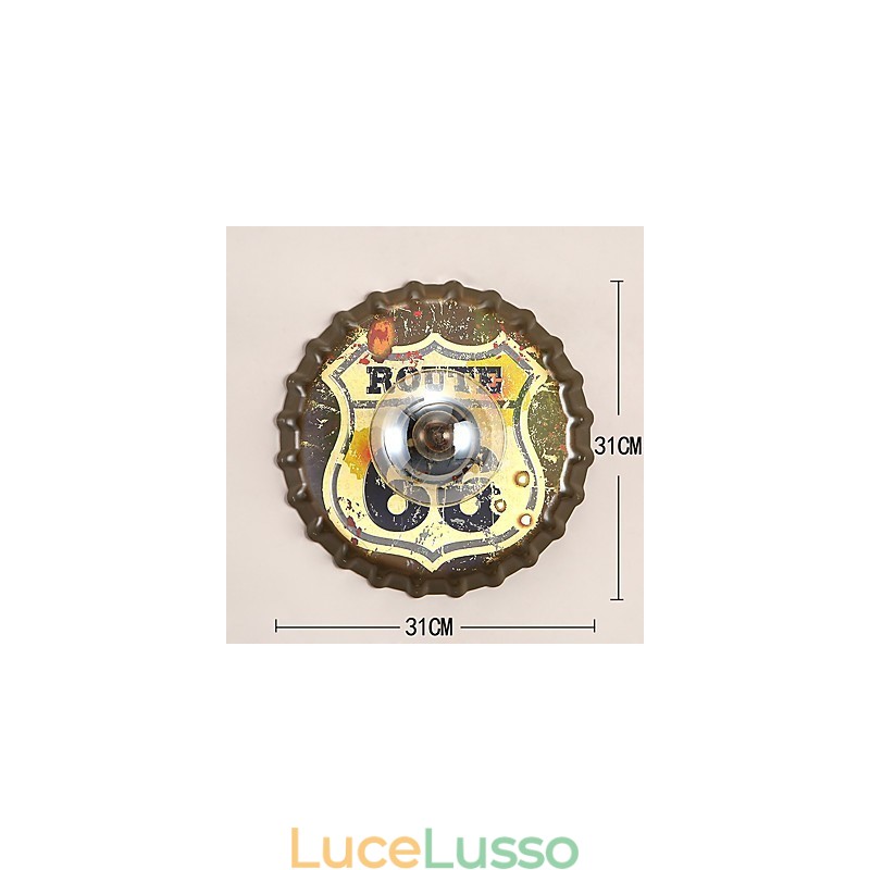 Tradizionale classico rustico Lodge Country Painting Caratteristica per mini stile luce ambientale applique da parete luce da parete