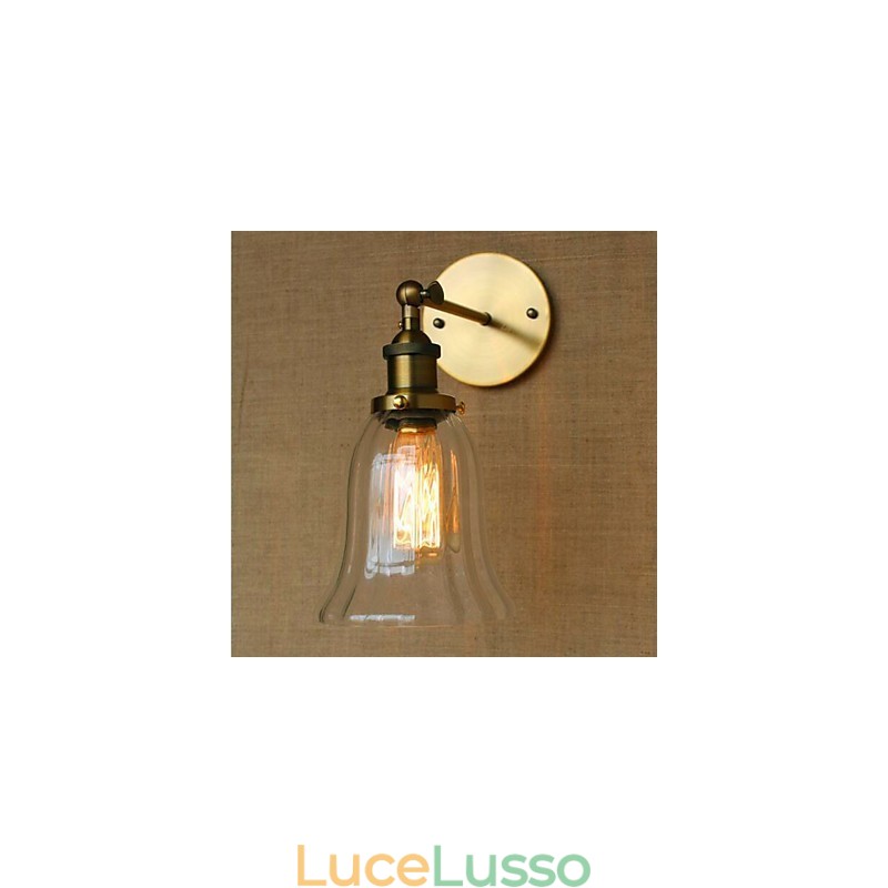 Applique da parete con luce ambientale in stile mini, stile retrò, elettroplaccato, per la protezione degli occhi