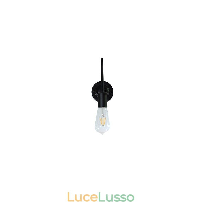 Applique da parete Lampada da parete in ferro Lampada da parete con spada laser nera stupida