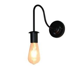 Applique da parete Lampada da parete in ferro Lampada da parete con spada laser nera stupida