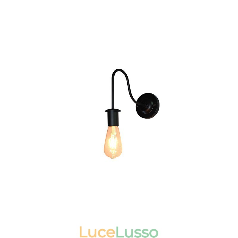 Applique da parete Lampada da parete in ferro Lampada da parete con spada laser nera stupida